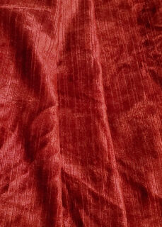 Curtain Red Imitation Corduroy (W: 1.35m x H: 2.4m)