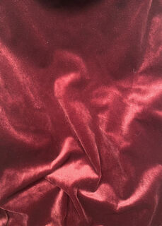 Curtain Burgundy Red Velvet Pleated Top (W: 0.82m x H: 3m)