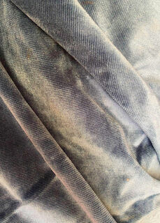Curtain Pale Blue Velvet  (W: 1.3m x H: 4m)