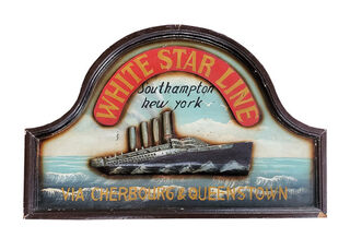 SIGN Small: White Star Line (H: 40cm W: 60cm)