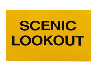 SIGN Small: Scenic Lookout (H: 35cm W: 50cm)
