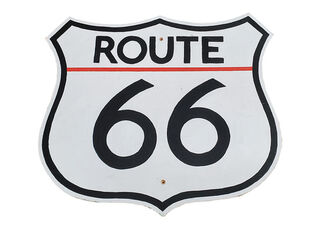 SIGN Small: Route 66 (H: 42cm W: 46cm)