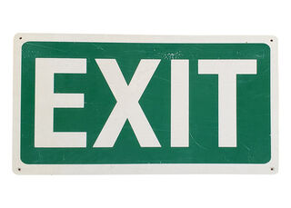 SIGN Small: EXIT (H: 20cm W: 33cm)
