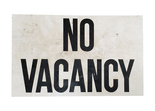 SIGN Small: No Vacancy (H: 20cm W: 30cm)