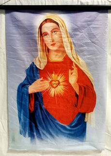 Mary Portrait Fabric #1 (H: 68cm x W: 50cm)