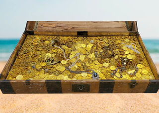Treasure Chest Treasure Insert Large  (L: 88cm x W: 48cm)