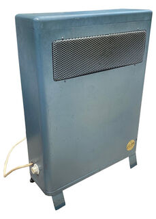 Retro Blue Electronic Heater - Working