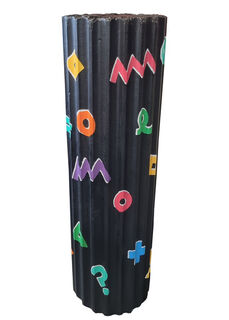 80’s Column Black (H:1.35m x Dia: 0.40m)
