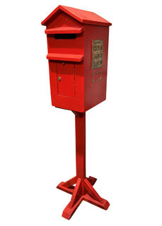 NZ Red Post Box (H: 1.4m W: 0.3m D: 0.45m)