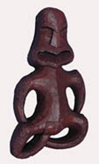 Maori Carving #14 Small Tiki (H: 62cm x W: 36cm)