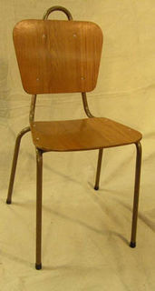 Chair School 001 Wooden (H83cm  W48cm  D50cm) [x= 9]