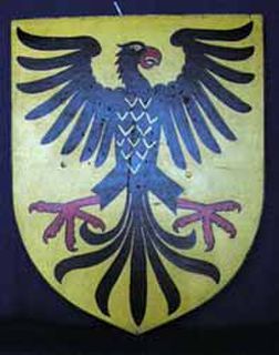 Shield Medieval German Eagle (H66cm W60cm) (x1)