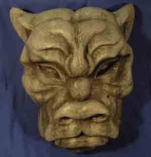 Gargoyle Head #2 Dog Head (0.7m x 0.9m x 0.2m)