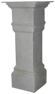 Plinth (D) Grey Square (H: 0.9m)
