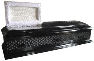 Coffin #02 Black part opening (2.06m x 0.7m x 0.54m)