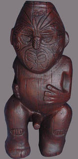 Maori Carving #10 Male (H: 1.3m)  