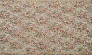 Rug Floral Yellow/Cream/Green Design (4.1 x 3.16m)