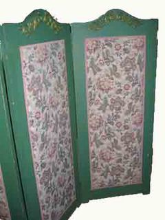 #02 Screen Green With Floral Fabric (H: 150cm x W: 183cm)