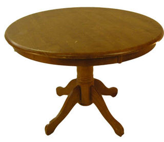 Pedestal Dining Table #016 Wood 4 legs (H79cm Diameter 111cm)