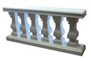 Plinth Balustrade (m) (0.84m x 1.87m x 0.28m) 2 available