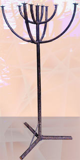 Standing Candelabra Medieval Spike 9pt (H: 1.6m x W: 0.8m)