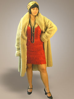 Flapper with Coat