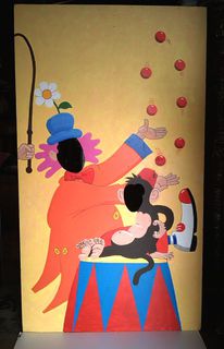 Circus Flats Stand-In (Photo Op) Clown (H: 2.16m x W: 1.20m)