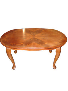 Coffee Table #437 Oblong w/ Inlay (H: 50cm W: 100cm D: 59cm)