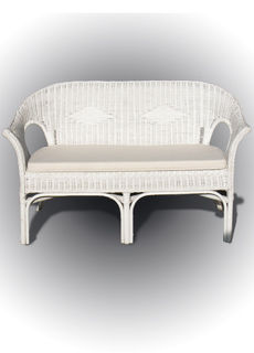 White Cane Sofa Lenght130mm