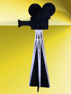 Camera on Tripod Silhouette [x=4]