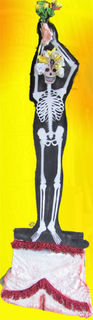 Cutout Day of the dead skeleton 2.2 m ( 4 available)