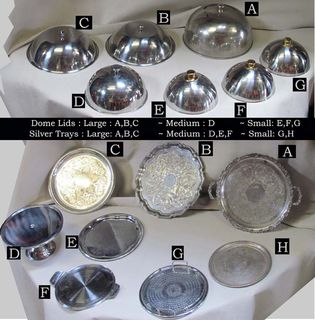 Assorted Closhes/Dome Lids and Trays