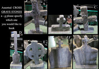 Gravestones Assorted Cross (H0.7 - 1.4m) [x=7]