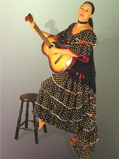 Spanish lady with Guitar