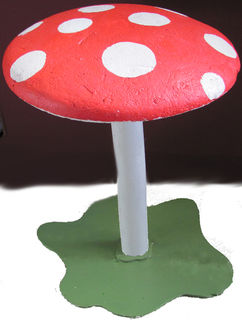 Toadstool Large Wood Stem Poly Top  (1.0m x 0.85m dia) [x=2]