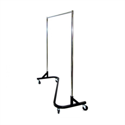 Clothing Rack. Black and silver  on wheels  (1520mm x 560mm x 1900mmh)