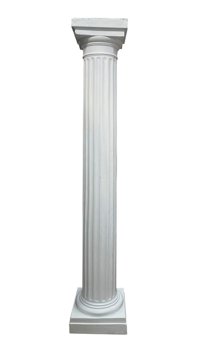 Column (H) Doric Plastic White (H: 1.58m)