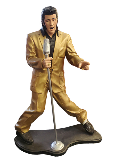 Elvis Statue Life-Size (H: 1.8m x W: 1.4m x D: 0.75m)