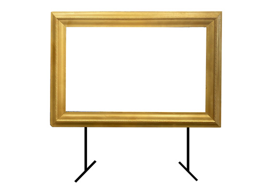 Giant Frame #1 Gold w/ Stand (W: 1.96m x H: 1.37m (1.56m x 1m internal))