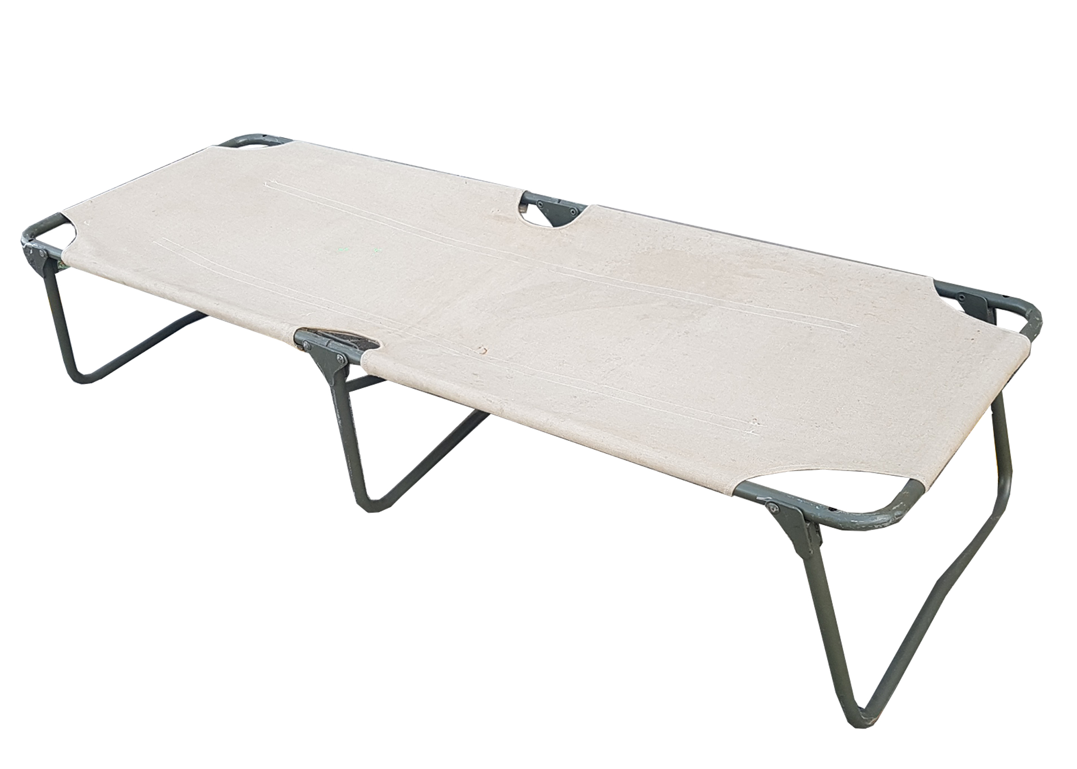 Army Bed/Stretcher Folding Metal+Canvas (W: 0.65m L: 2m H: 0.4m) 