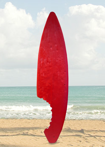 Surfboard Shark Bite (H: 180cm x W: 44cm)