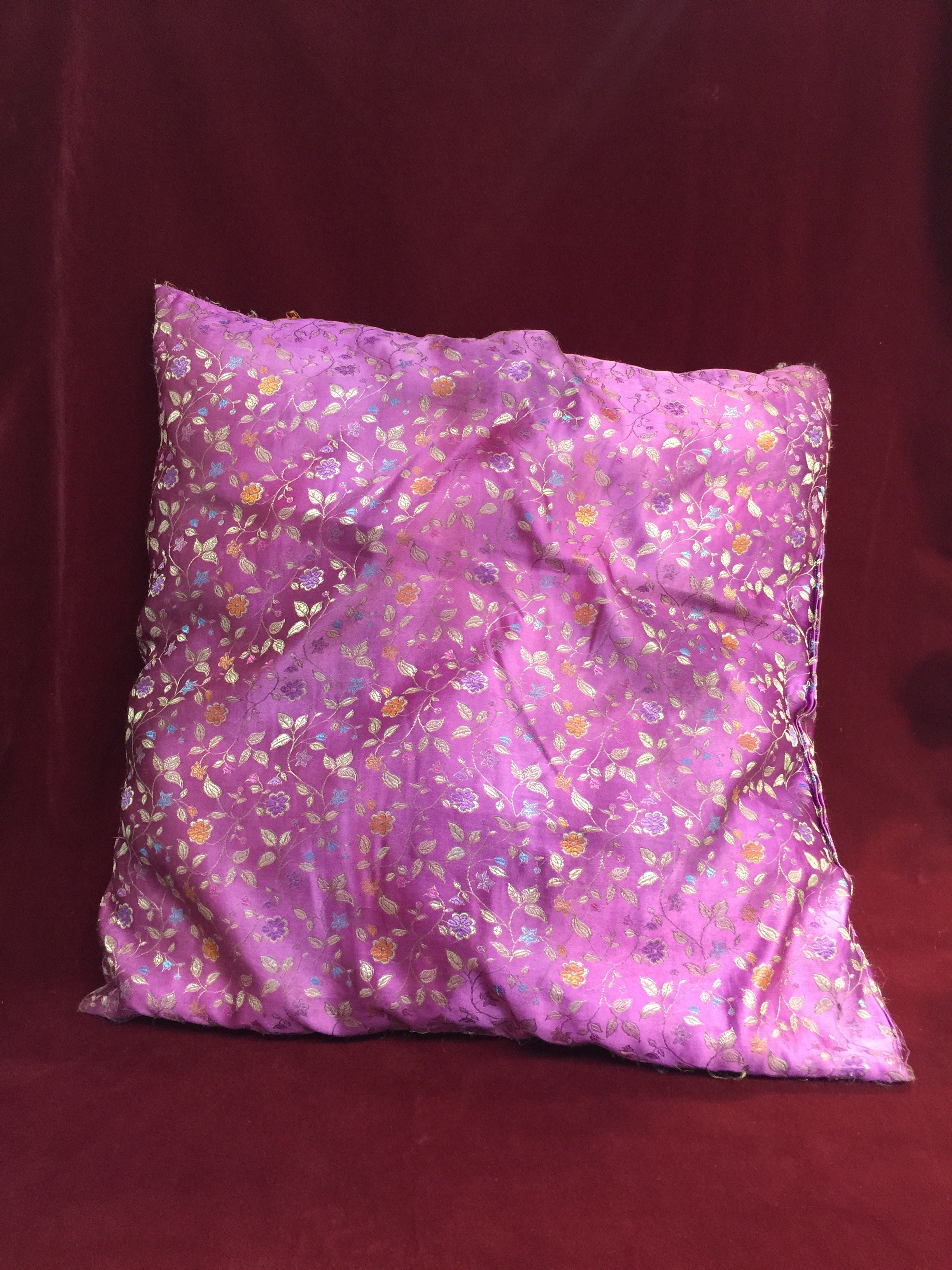 Moroccan Floral Large Purple Cushion (60cm)