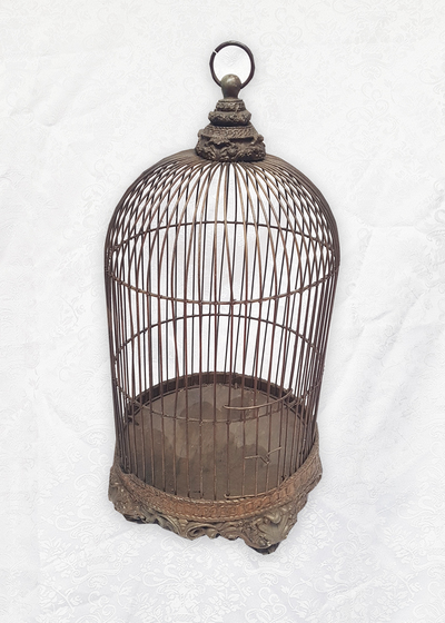 Birdcage #10 Ornate Round Small H: (0.6m x W: 0.3m)