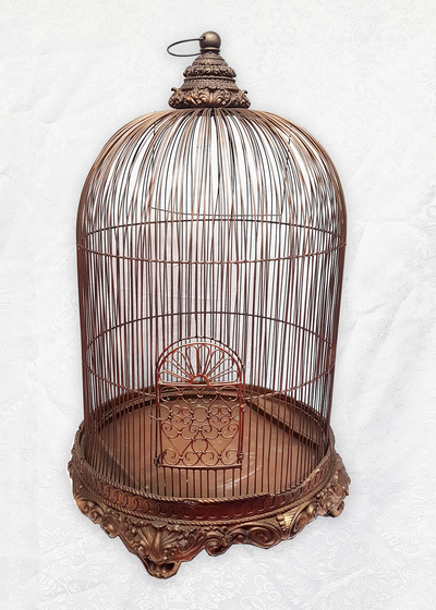 Birdcage #6 Ornate w/ Large Round Base (H: 1.2m x W: 0.8m)