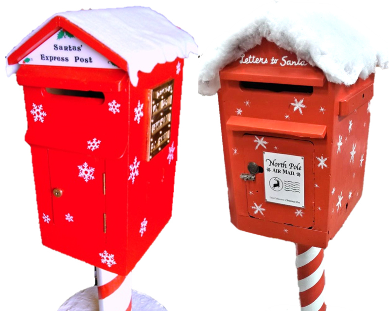Postbox Christmas (1.3m high) - First Scene - NZ's largest prop &amp; costume hire company.