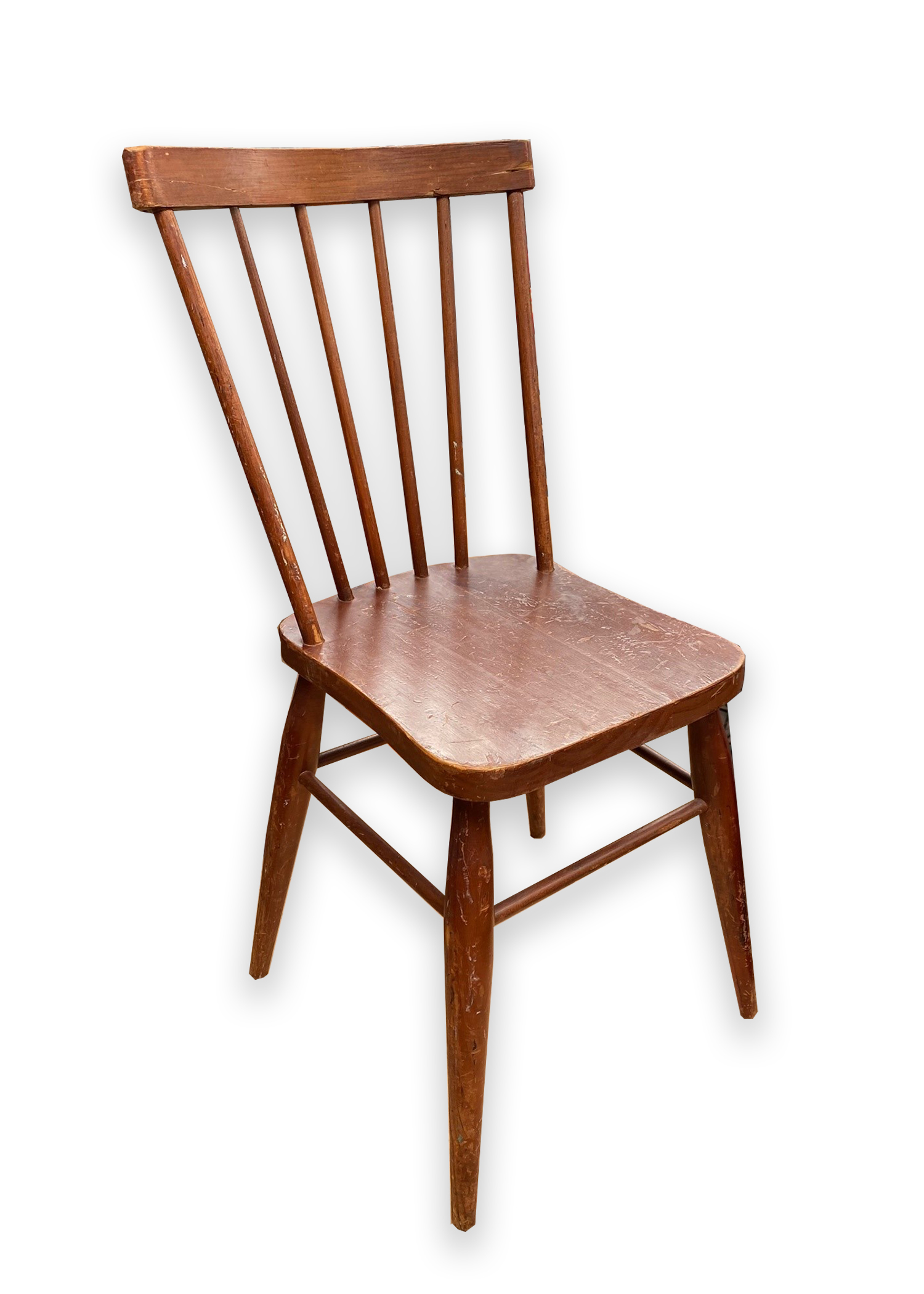 Kitchen Chair Wooden Spindle Back (H: 90cm x W: 35cm x D: 40cm)