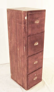 Filing Cabinet with Fake Drawers (H: 135cm W: 41cm D: 49cm)