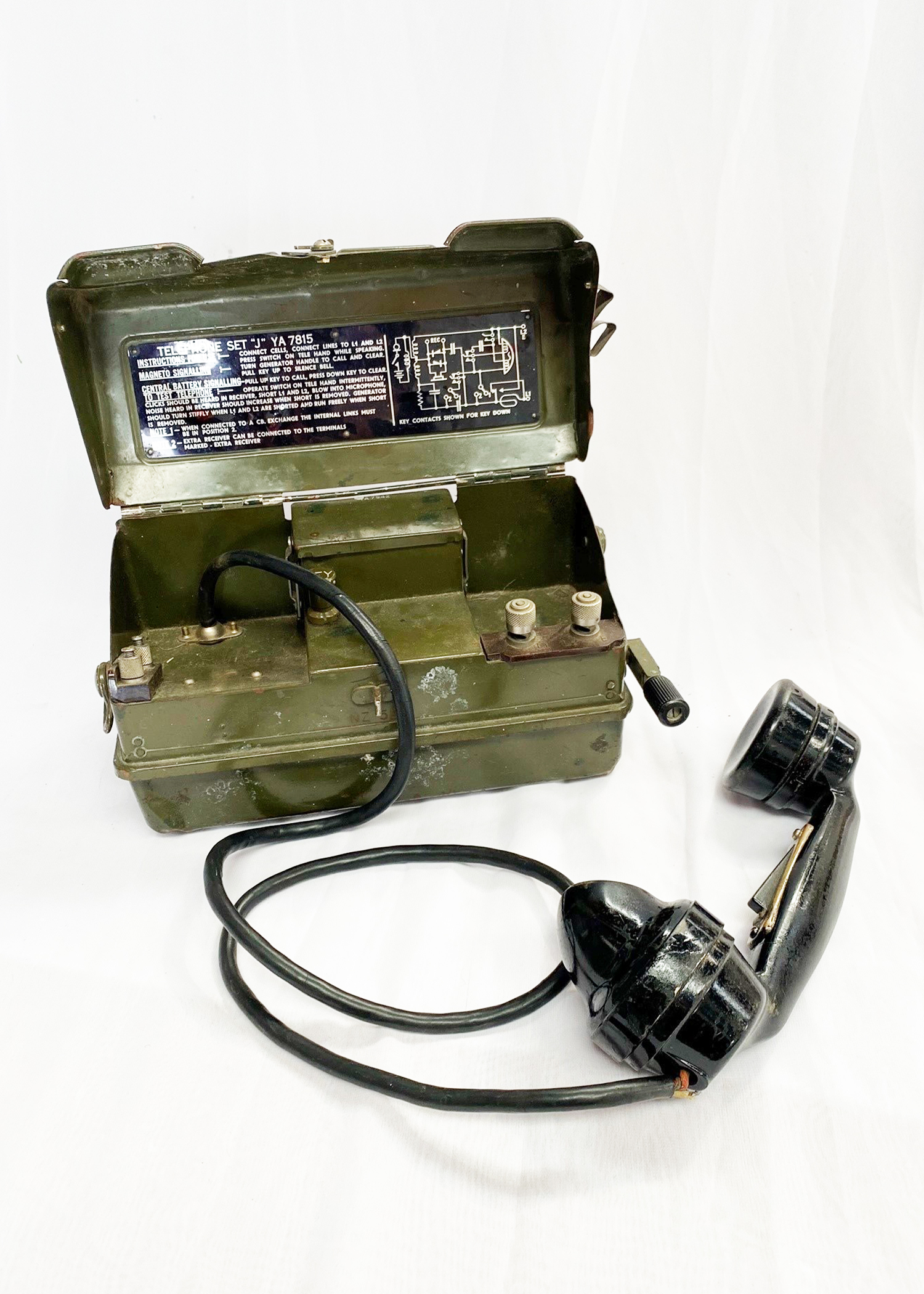 Army Field Phone/Radio Metal Case #1