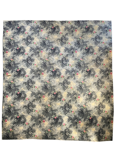 Rug #465 Floral Grey,Red, Green & Cream (3.4m x 2.9m)