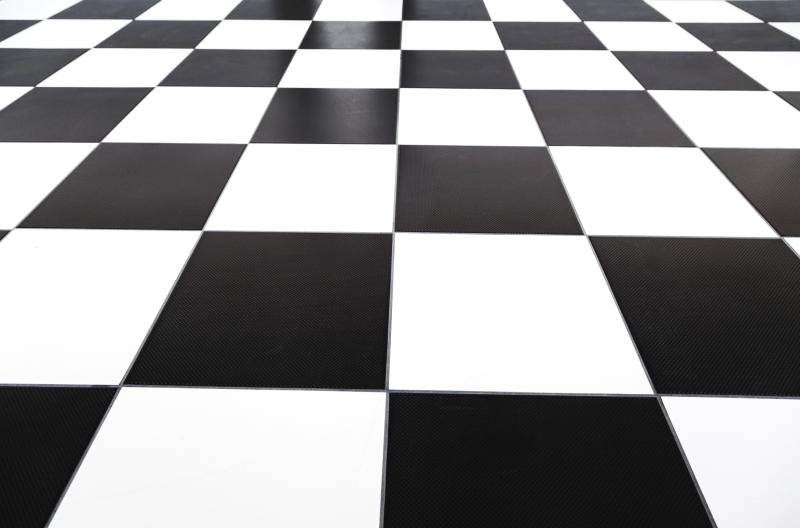 Vinyl Checked Black/White Floor (3.3m x 2.8 m) First Scene NZ's largest prop & costume hire